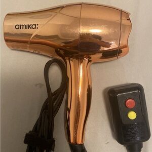 Amika mighty mini dryer | limited edition chrome
